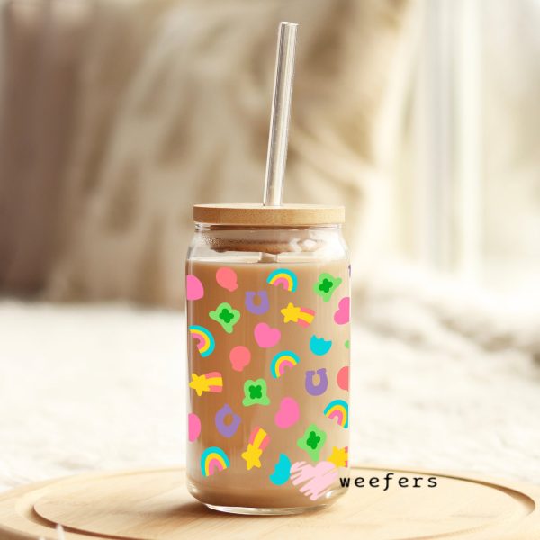 Lucky Charms Libbey Glass Can Wrap UV DTF Sublimation Transfers For Cheap - Image 3