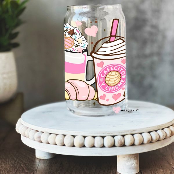 Cafecito y Chisme Libbey Glass Can Wrap UV DTF Sublimation Transfers Online