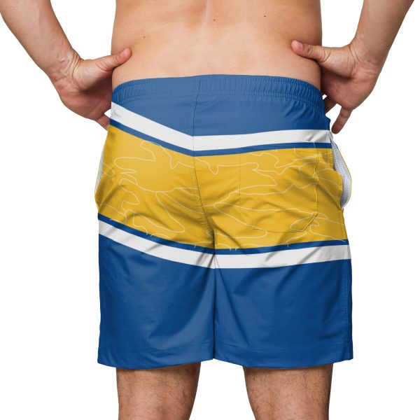 Golden State Warriors NBA Mens Big Wordmark Swimming Trunks Online Hot Sale - Image 3