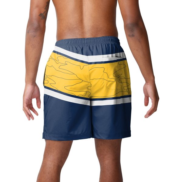 Milwaukee Brewers MLB Mens Big Wordmark Swimming Trunks Online Sale - Image 3
