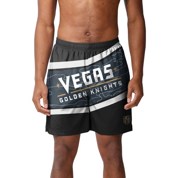 Vegas Golden Knights NHL Mens Big Wordmark Swimming Trunks Sale - Image 2