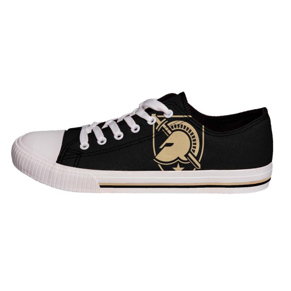 Army Black Knights NCAA Mens Low Top Big Logo Canvas Shoes For Sale - Image 3