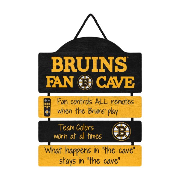 Boston Bruins NHL Mancave Sign For Cheap