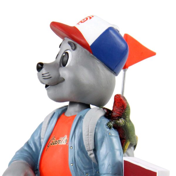 San Francisco Giants MLB Lou Seal Stranger Things Mascot On Bike Bobblehead on Sale - Image 2