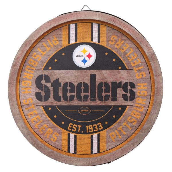 Pittsburgh Steelers NFL Wooden Barrel Sign Online Sale