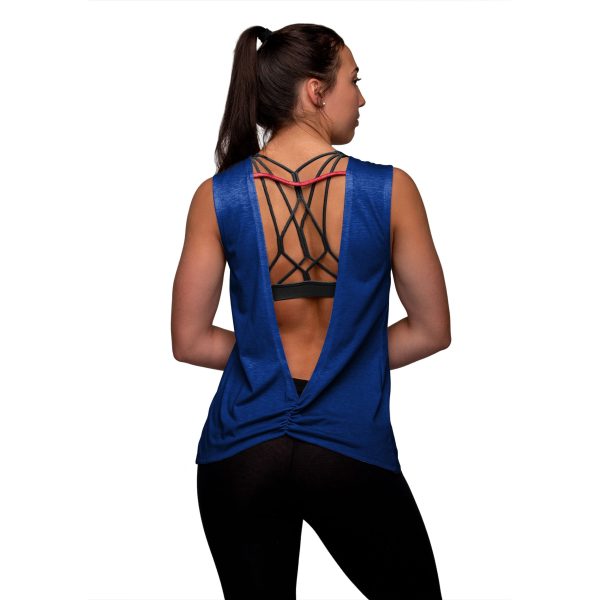 Chicago Cubs MLB Womens Strapped V-Back Sleeveless Top Online - Image 2
