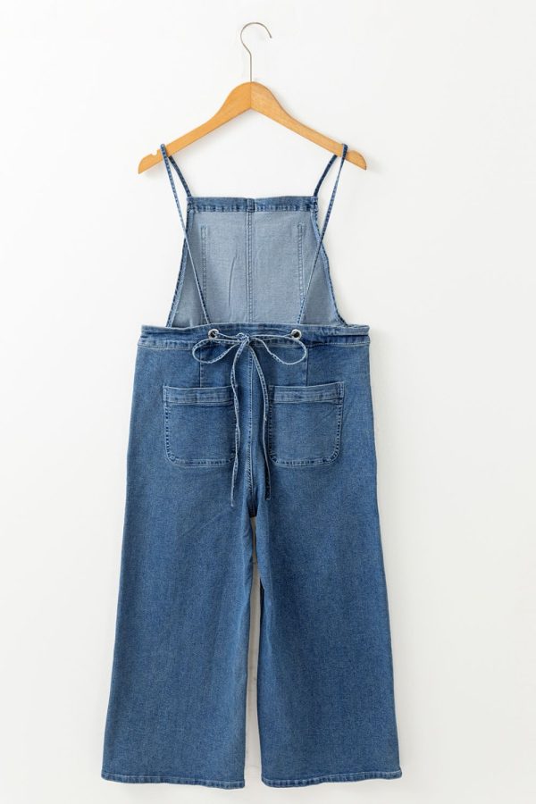 Hazel Blues® |  Adjustable Tie Straps Wide Leg Denim Overalls Fashion - Image 5